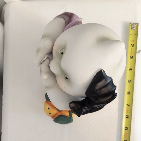 Vtg Halloween Ghost Light Bat Pumpkin Blanket Holiday Accent Light Electic - Picture 8 of 12